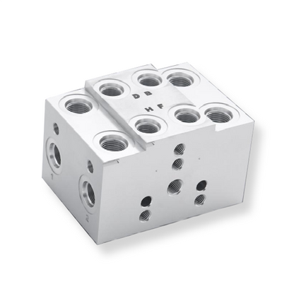 Precision Machined Valve Block for Semiconductor Equipment