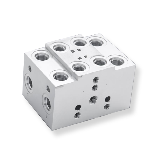 Precision Machined Valve Block for Semiconductor Equipment